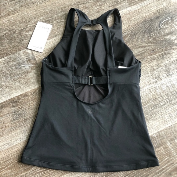 New With Tags Black Maldives Athleta Tankini Top - 34B/32C - Picture 5 of 15